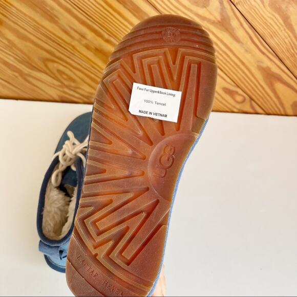 UGG Neumel Natural Boot in Blue Denim - Picture 6 of 8